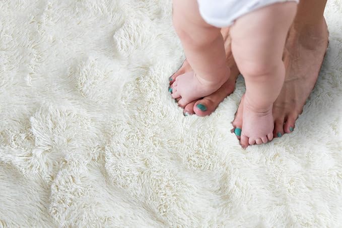 TWINNIS Super Soft Shaggy Rugs Fluffy Carpets 3x5 Feet, Indoor Modern Plush - Image 3
