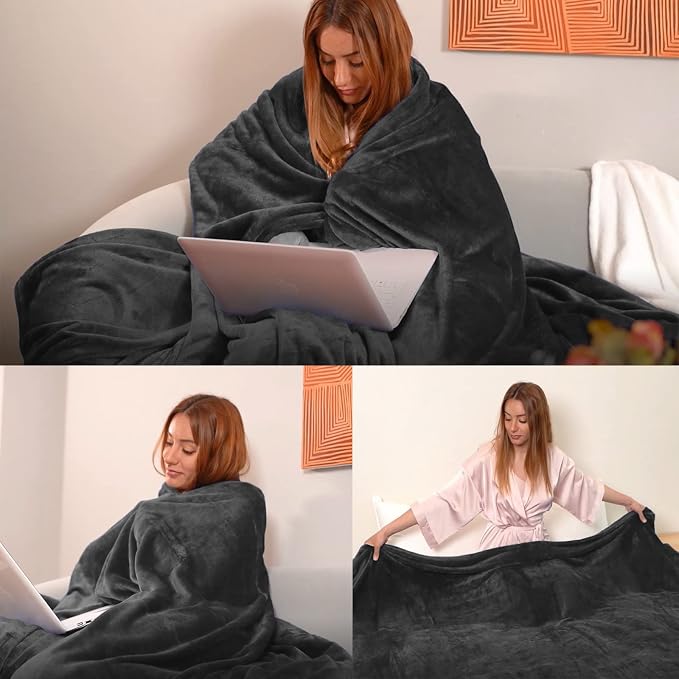 JIAHANNHA Fleece Blanket 50 by 60 Throw Blankets - Image 2