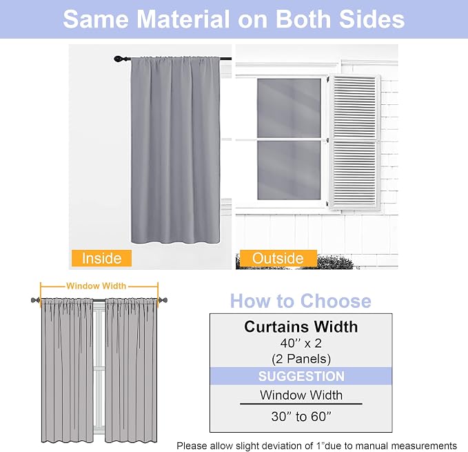 Simplebrand Ava Silver Grey Blackout Curtains - Image 8