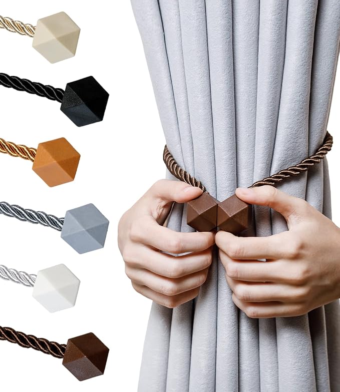 NazTur Magnetic Curtain Tiebacks- Upgrade 2022 by NazTur