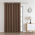 Joydeco Brown Custom Solid Single Blackout Curtain by JOYDECO