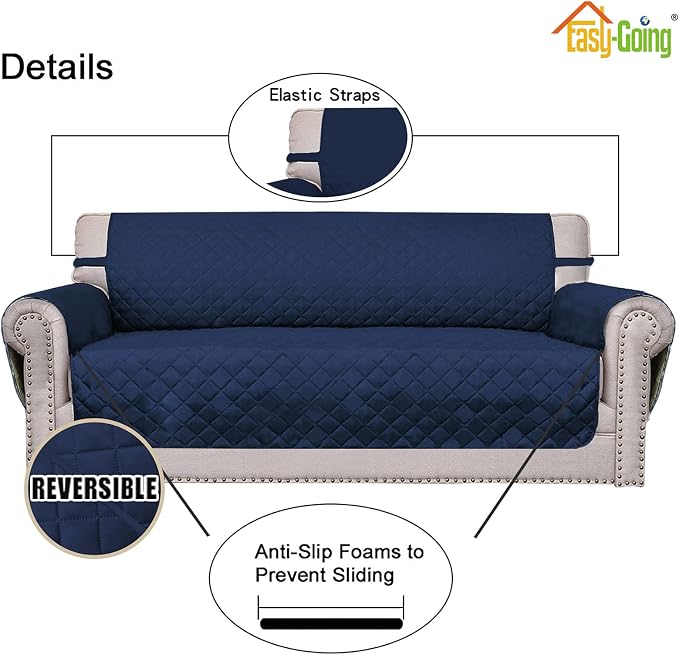 Easy-Going Oversized Chair Sofa Slipcover Reversible Sofa Cover Water Resistant - Image 3
