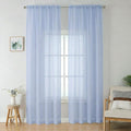 OWENIE Sheer Curtains 96 inches Long 2 Panels Set by OWENIE