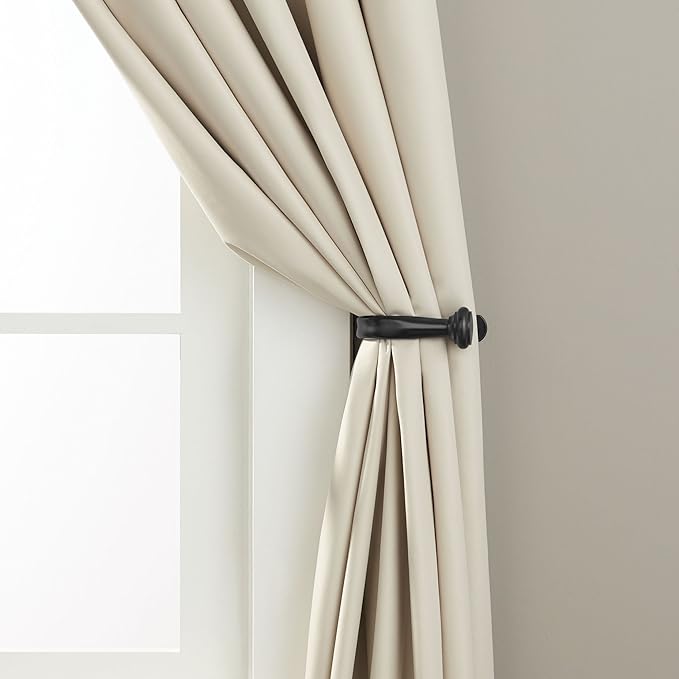 Amazon Basics Decorative Curtain Tiebacks, Sturdy and Easy to Install Holdbacks - Image 4