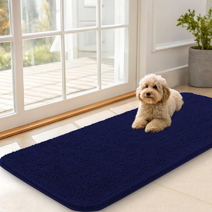 OLANLY Dog Door Mat for Muddy Paws 47x20, Absorbs Moisture and Dirt, Absorbent by OLANLY