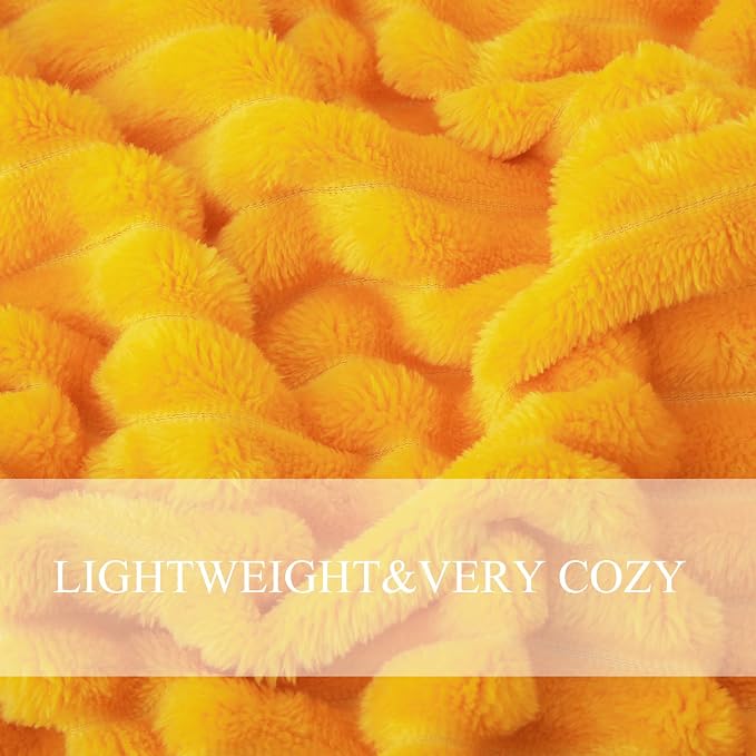 Gold Fleece Throw Blanket 60”×80” - Image 7