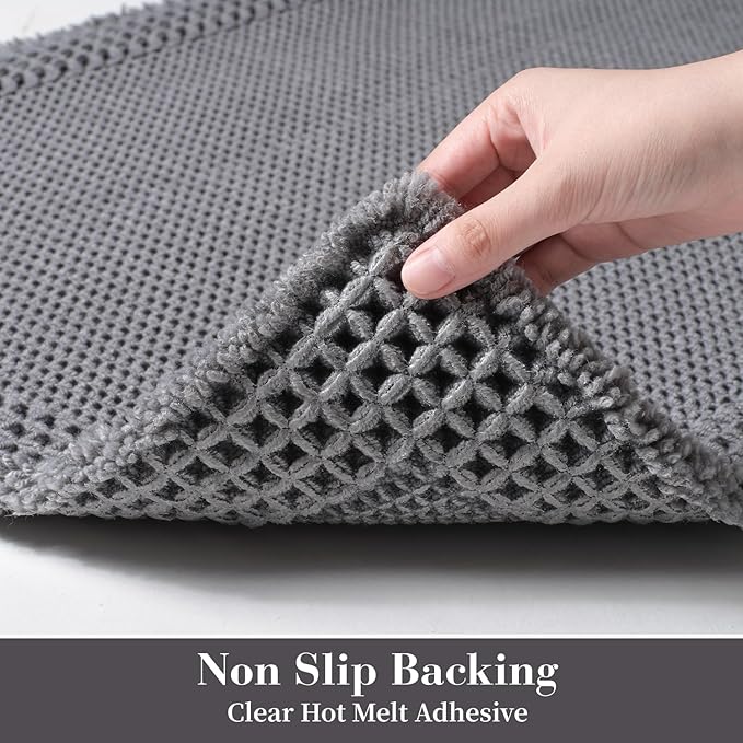RESARE Waffle Bath Mat, Super Absorbent Non-Slip Machine Washable, Ultra Soft - Image 4