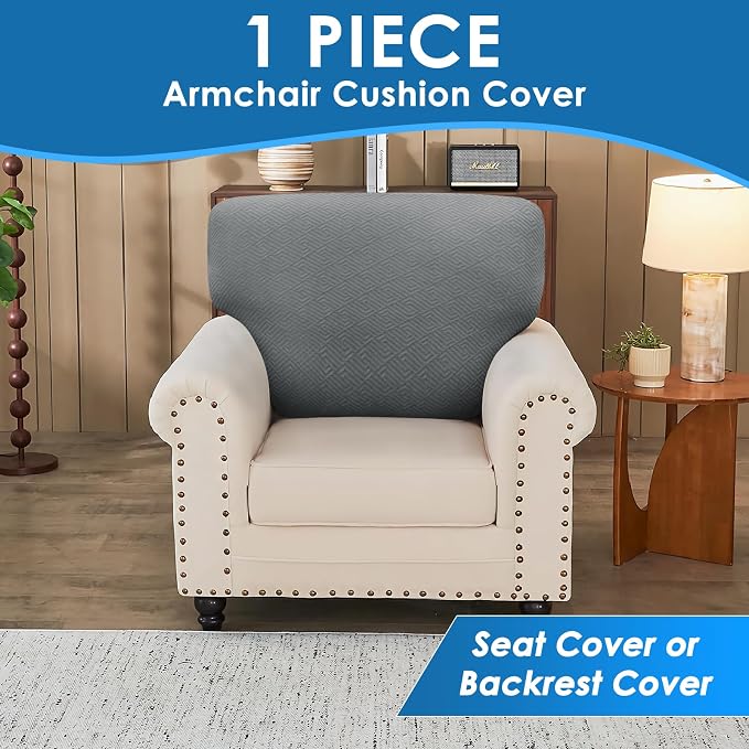 XINEAGE Couch Cushion Covers Seat Cushion Cover Thick Stretch Sofa Slipcovers 1 - Image 4