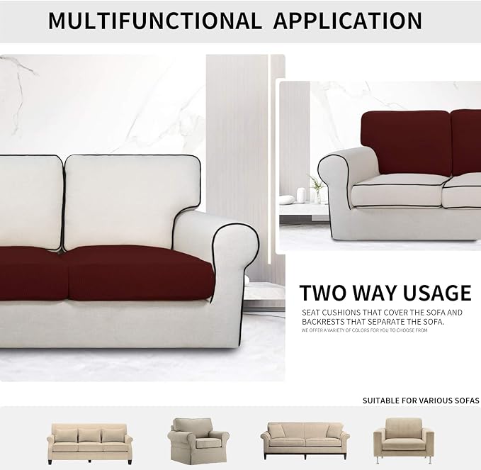 Easy-Going Stretch Cushion Cover Sofa Cushion Furniture Protector Sofa Seat - Image 3
