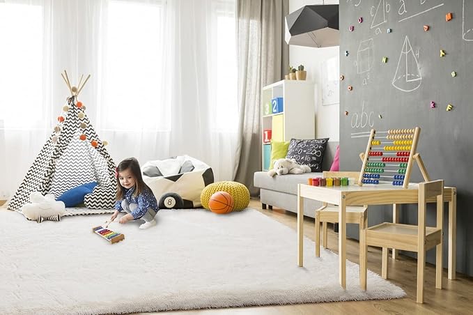 TWINNIS Super Soft Shaggy Rugs Fluffy Carpets 9x12 Feet, Indoor Modern Plush - Image 4