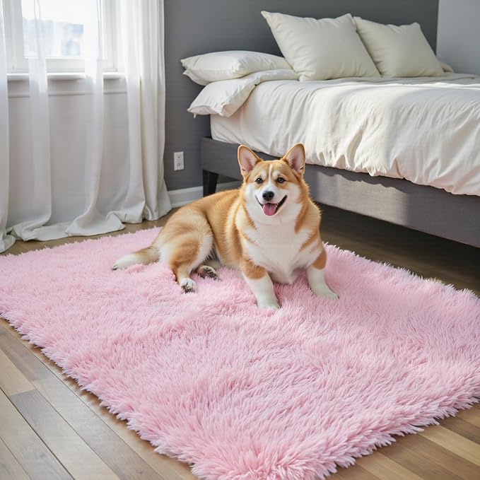 3x5 Rug, Bedside Preppy Dorm Area Rug, College Essentials Small Carpets - Image 6