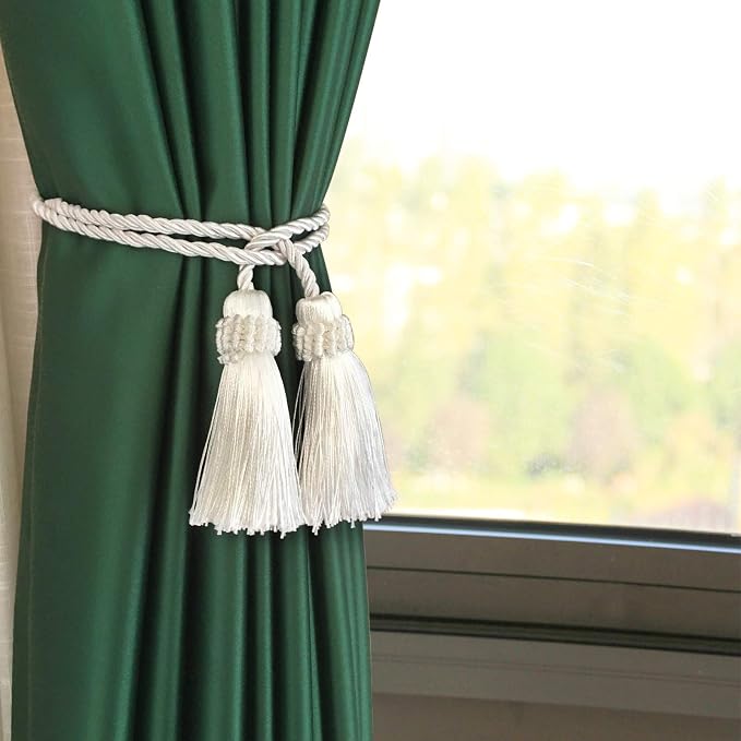 Fenghuangwu Curtain Tiebacks Handmade Decorative Curtain Holdbacks Rope - Image 4
