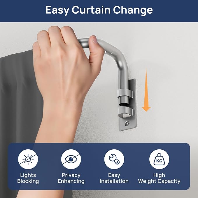ENJOYBASICS Blackout Curtain rod - Image 2