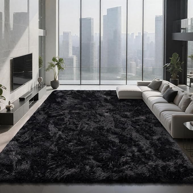 9X12 Large Shag Area Rugs for Living Room Bedroom, Big Soft Fluffy Rug for by Boshengya