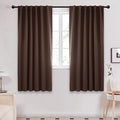 Deconovo Blackout Curtains, Thermal Insulated, W52 x L63 2 Panels, Back Tab by Deconovo