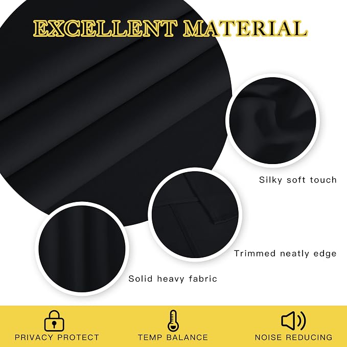 NICETOWN Black Out Blinds for Sliding Doors - Image 3