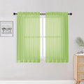OWENIE Lime Kitchen Sheer Curtains by OWENIE