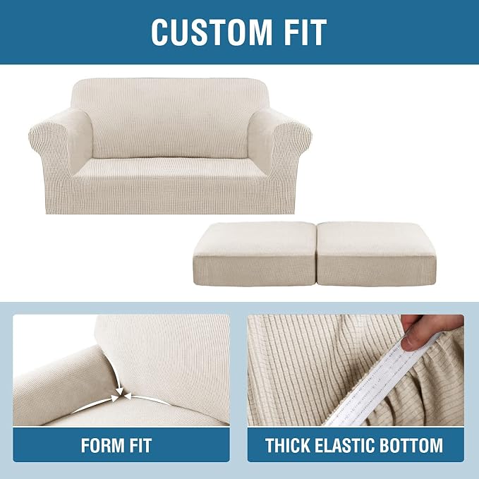 H.VERSAILTEX 3 Piece Stretch Sofa Covers - Image 6