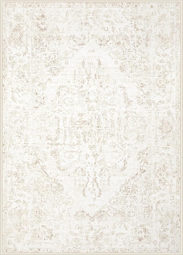 6x9 Area Rugs for Living Room: Washable Rug Vintage Large Rugs Soft Non Slip - Image 9