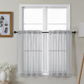 Gwine Light Grey Sheer Curtains by Gwine