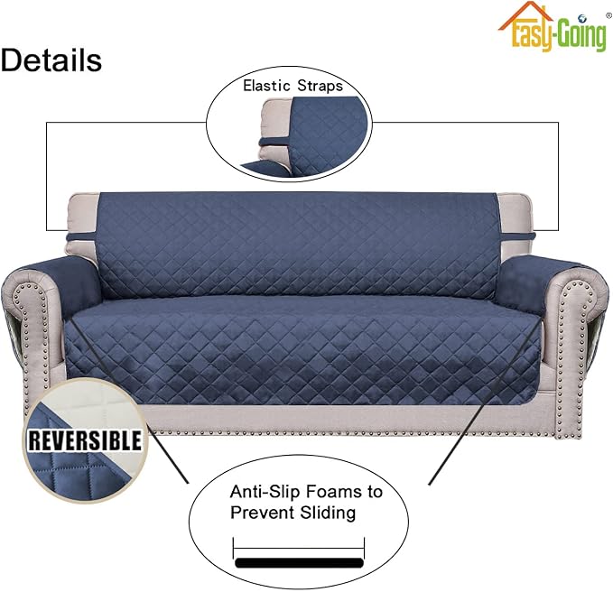Easy-Going Oversized Chair Sofa Slipcover Reversible Sofa Cover Water Resistant - Image 3