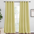 NICETOWN Paler Yellow Blackout Curtains 96" Long by NICETOWN