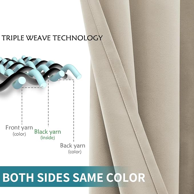 BGment Room Darkening Curtains 72 Inches Long - Image 7