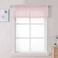 Chyhomenyc Blush Pink Sheer Valances by Chyhomenyc