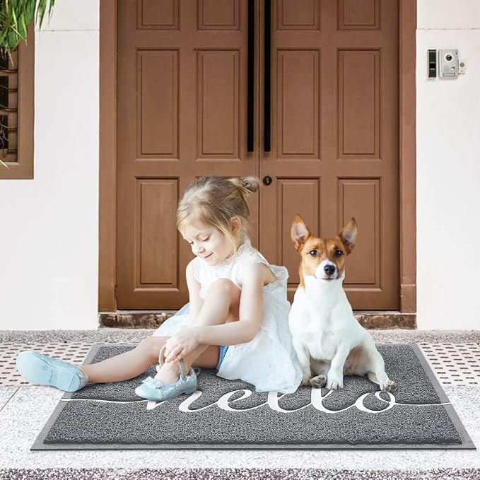 CozyBounty Door Mat Hello Mats Outdoor Indoor Non-Slip Doormat - Image 2