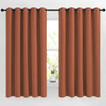 NICETOWN Burnt Orange Window Treatments 66 inch Length 2 Panels Set, Grommet by NICETOWN