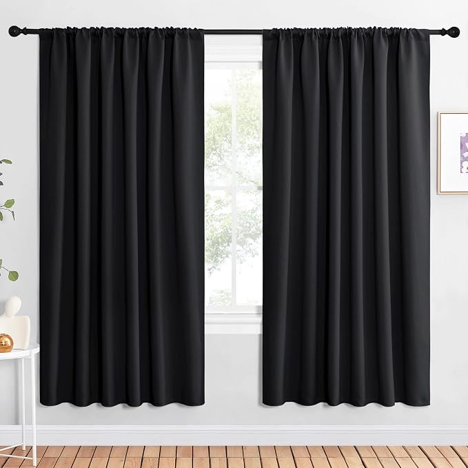 NICETOWN Black Blackout Curtain Blinds by NICETOWN