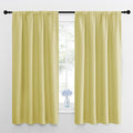 NICETOWN Kitchen Curtains, Short Blackout Curtains & Drapes, Paler Yellow by NICETOWN