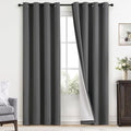 Yakamok Dove Grey 100% Blackout Curtains Grommet Window Treatments by Yakamok