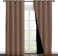 NICETOWN Warm Curtains for Winter, 100% Blackout Curtains Thermal, Noise by NICETOWN