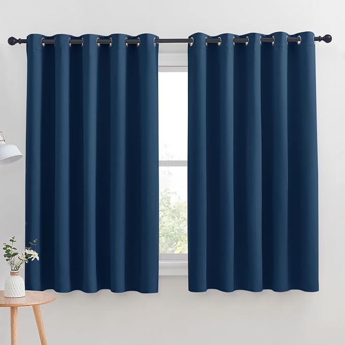 NICETOWN Thermal Insulated Moroccan Blue Blackout Curtains by NICETOWN