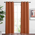 NICETOWN Blackout Burnt Orange Curtains 84 inches Long by NICETOWN