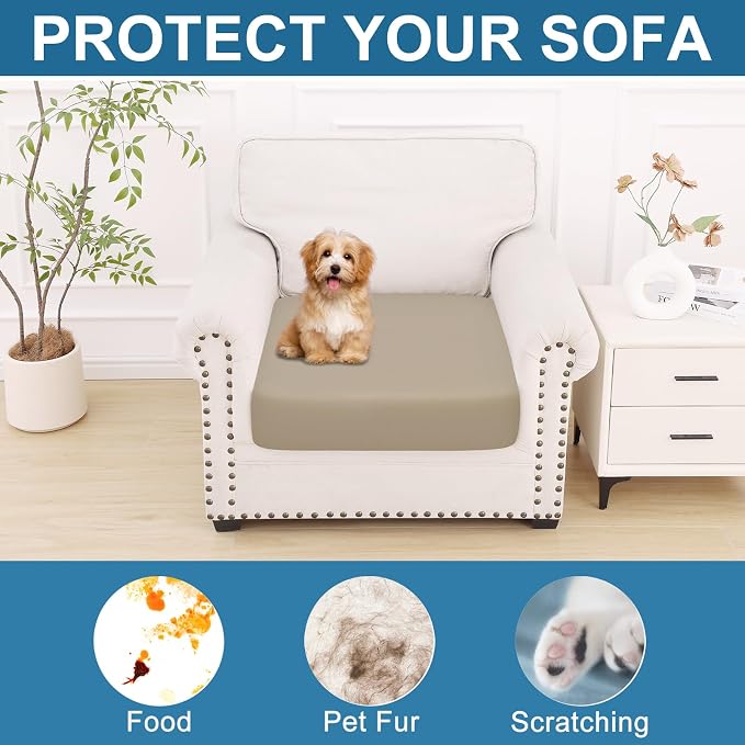 Smiry Printed Couch Cushion Covers, Stretch Soft Couch Covers - Image 7