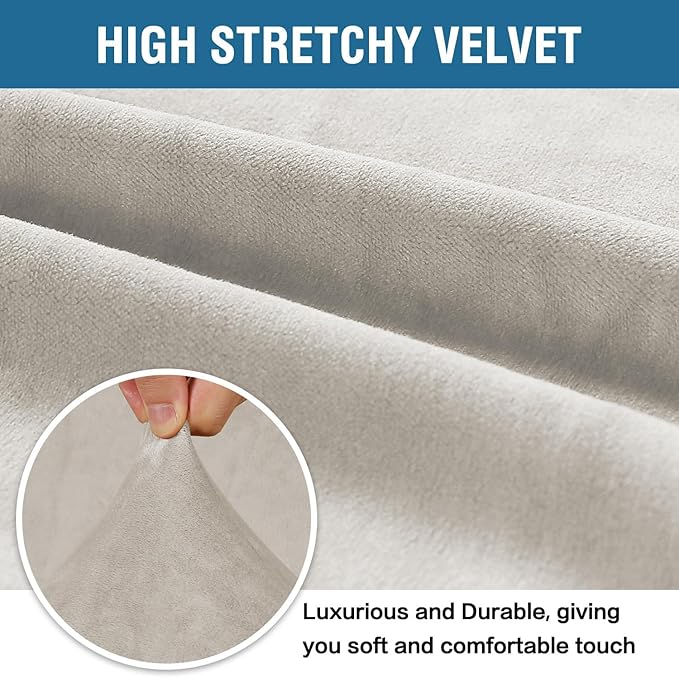 H.VERSAILTEX Stretch Velvet Sofa Covers - Image 3