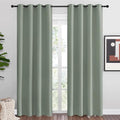 NICETOWN Greyish Green Blackout Curtains 86" Long by NICETOWN