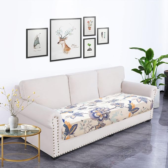 hyha Printed Couch Cushion Covers, Floral Sofa Covers Washable - Image 5