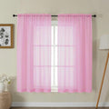 Gwine Sheer Curtains for Bedroom 54 inches Long by Gwine