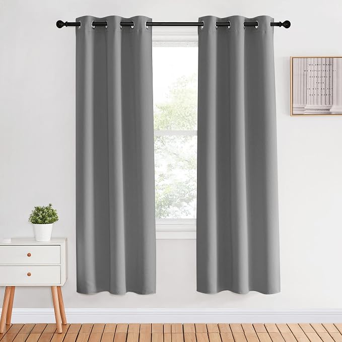 NICETOWN Blackout Window Curtains & Drapes 70" Long, 2 Panels, 34 inch by NICETOWN