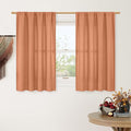LAMIT Terracotta 48 Inch Linen Curtains by LAMIT