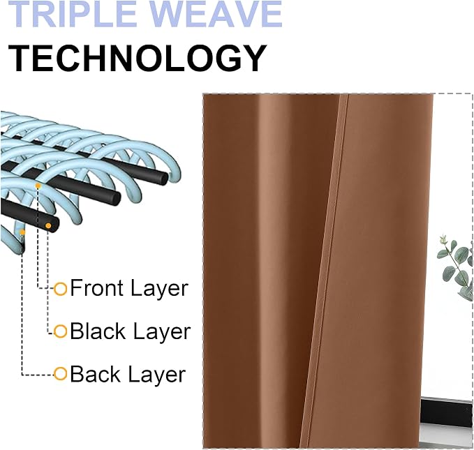 Simplebrand Ava Sun Baked Blackout Curtains - Image 4
