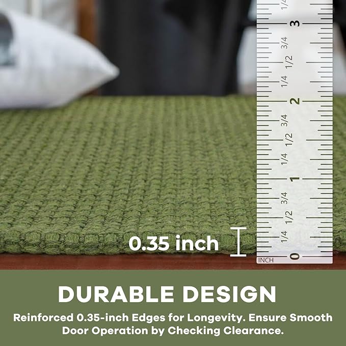 KOZYFLY Washable Area Rug 4x6 ft Non Slip Rubber Backed Living Room Rugs - Image 4