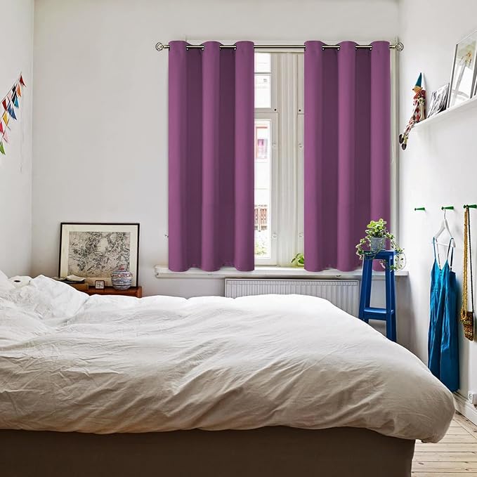 BGment Room Darkening Curtains 45 Inches Long - Image 2