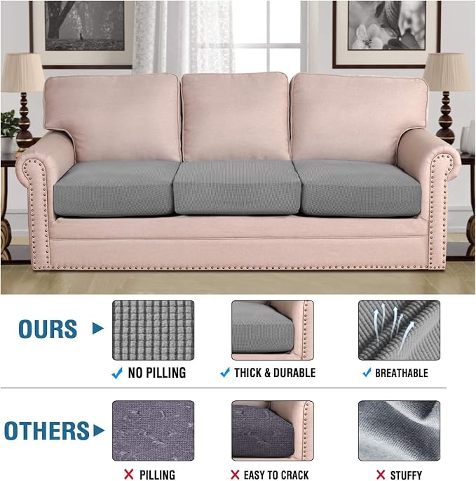 H.VERSAILTEX Super Stretch Individual Seat Cushion Covers - Image 2
