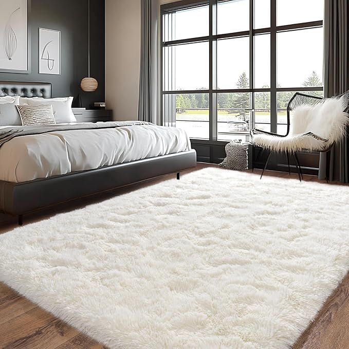 Pionblank Large Rug for Living Room 6x9 Feet, Modern Soft Shag Area Rug - Image 3