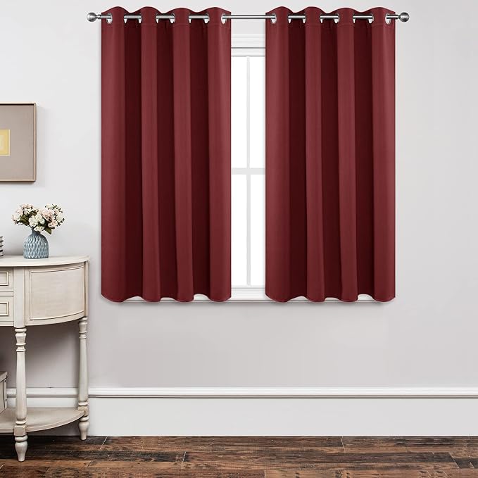 Joydeco Blackout Curtains 54 Inch Length 2 Panels Set, Thermal Insulated Long by JOYDECO
