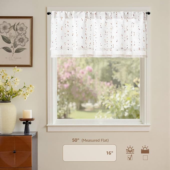 jinchan Kitchen Valance Curtain - Image 2